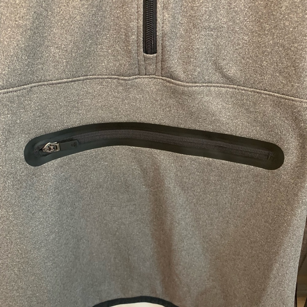 Men’s Tek Gear grey zip up sweatshirt. New. Size medium - Picture 4 of 11